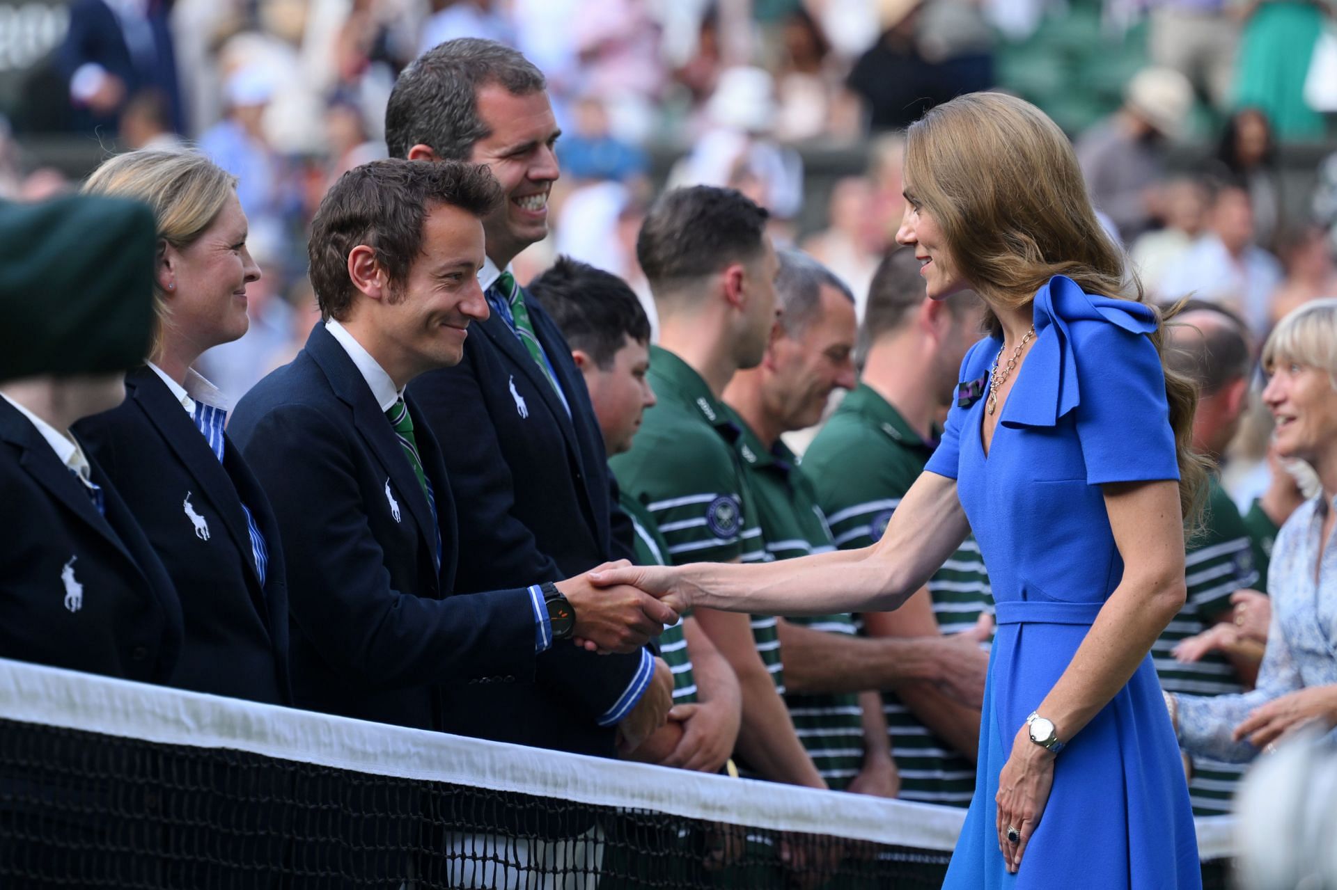 Catherine, Princess of Wales meets Wimbledon members (Photo by Karwai Tang/WireImage)